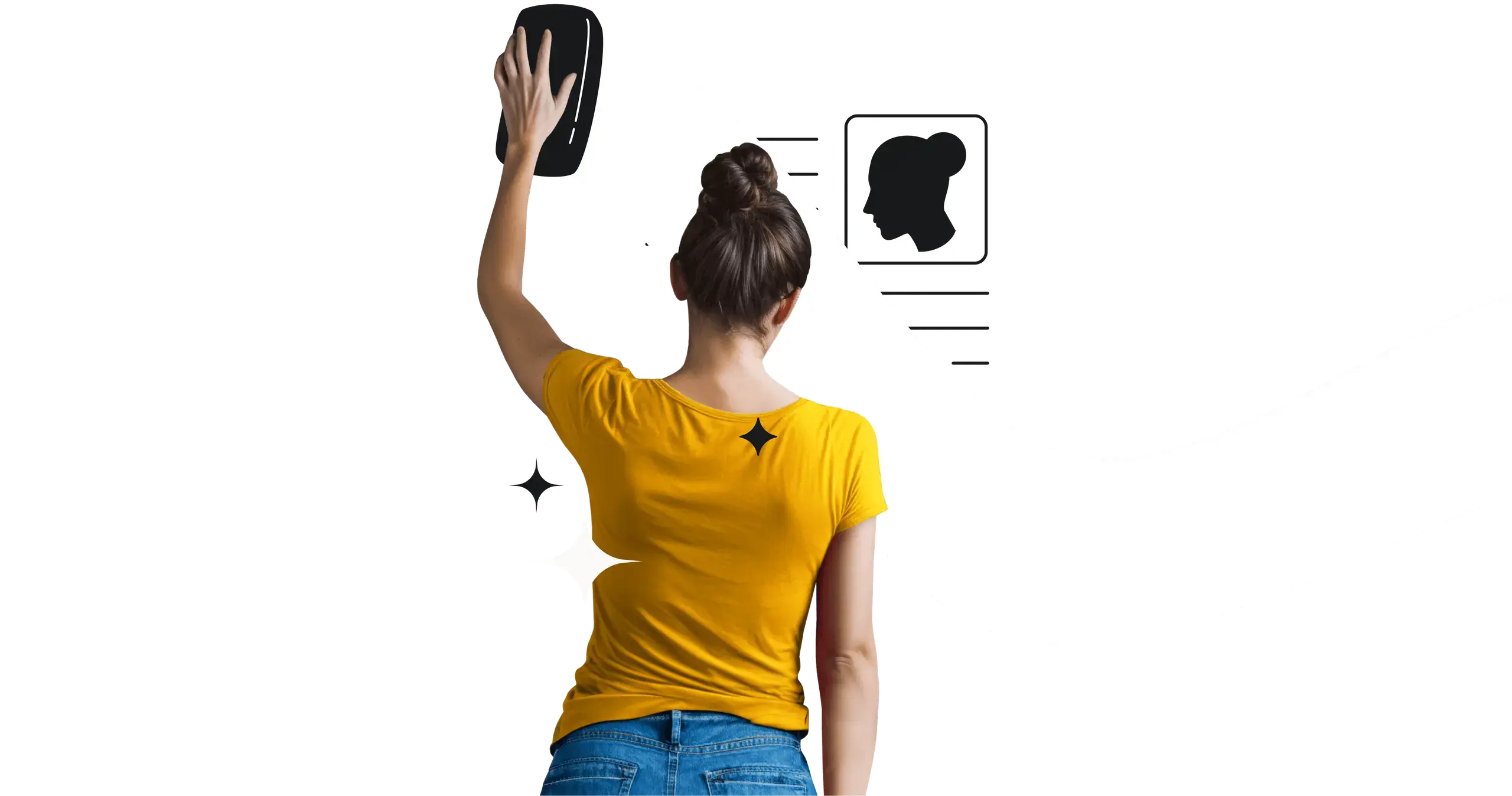 A person deleting their personal profile.